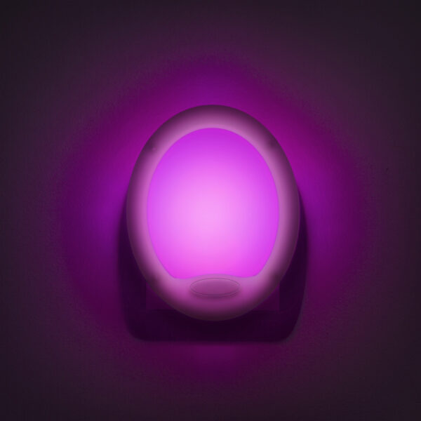 Lumina de veghe LED cu colori alternante Premium "Smooth" - 7 LED, 8x10cm